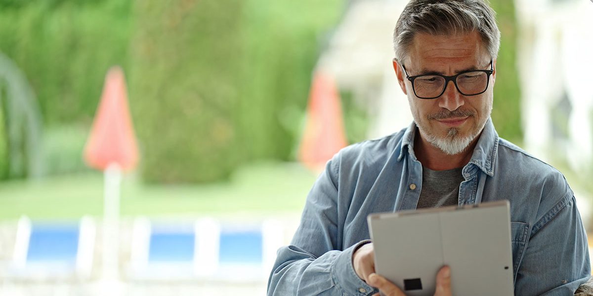 how to become a home inspector in california Home Inspector Using Tablet Outdoors in Garden