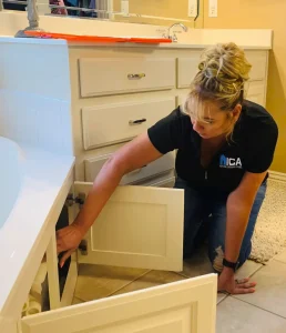 Sandra-Inspecting-2 | Home Inspection Training & Certification Online